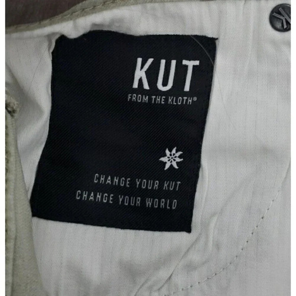 KUT from the Kloth Jane High-Rise Camo Fray Hem Shorts Size 2 NWT - Picture 9 of 10